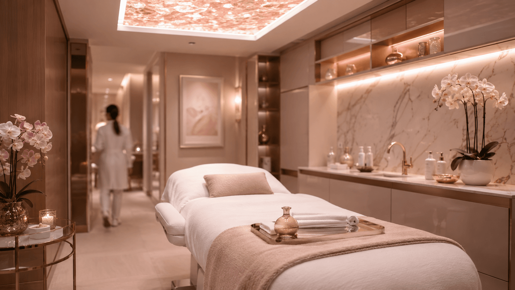 Elegant med spa reception environment