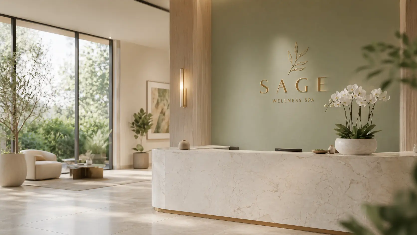AI receptionist workflow for a med spa